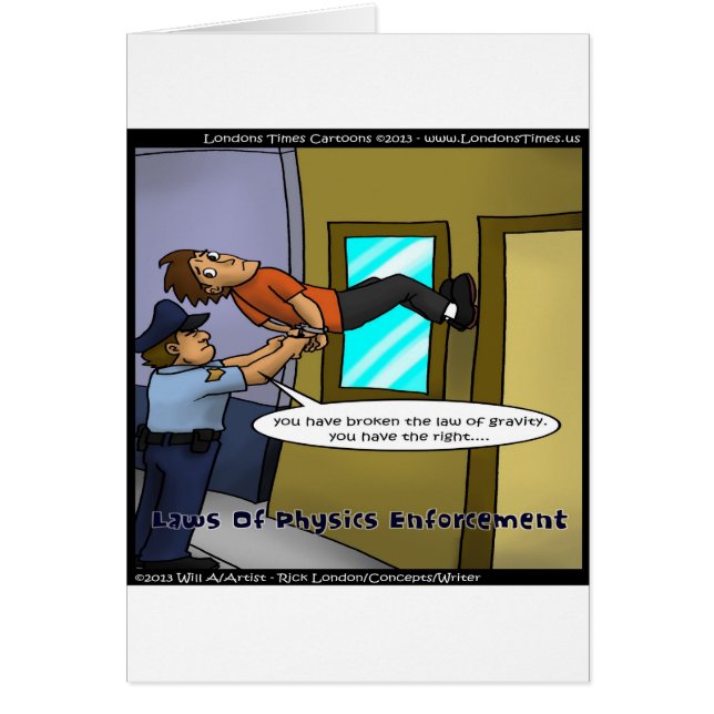 Laws Of Physics & Gravity Funny Gifts & Tees (Front)