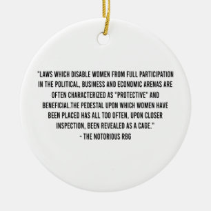 Laws which disabled woman from full participation ceramic tree decoration