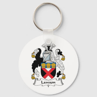 Lawson Family Crest Key Ring