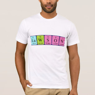 Lawson periodic table name shirt
