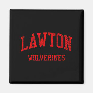 Lawton high school hs lawton ok vintage sports magnet