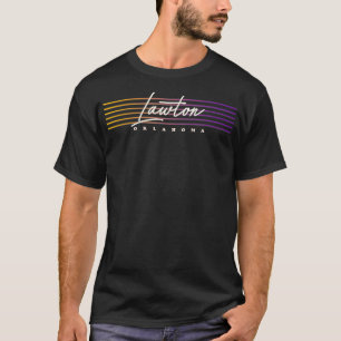 Lawton Nostalgic Retro Style Oklahoma T-Shirt