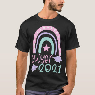 Lawyer 2021 Law School Student Graduation Boho T-Shirt