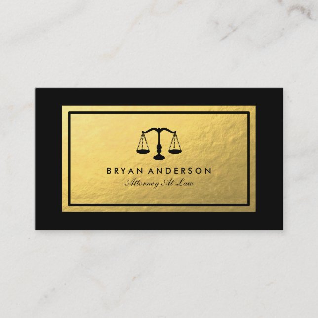 Lawyer Attorney Business Card (Front)
