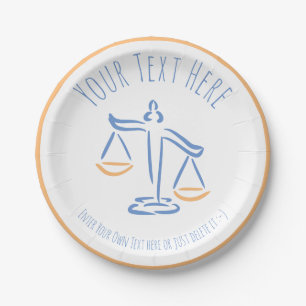 Lawyer   Attorney   Judge   Law Firm / Office Paper Plate
