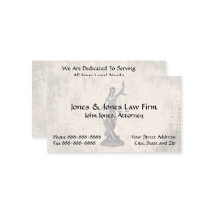 Lawyer Attorney Symbol Legal Business Card