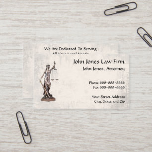 Lawyer Attorney Symbol Legal Business Card
