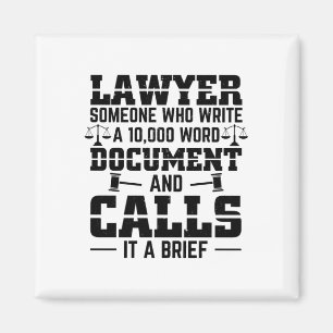 Lawyer Brief   Attorney Judge Law Profession Gifts Magnet