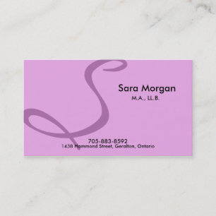 Lawyer Business Card - Monogram