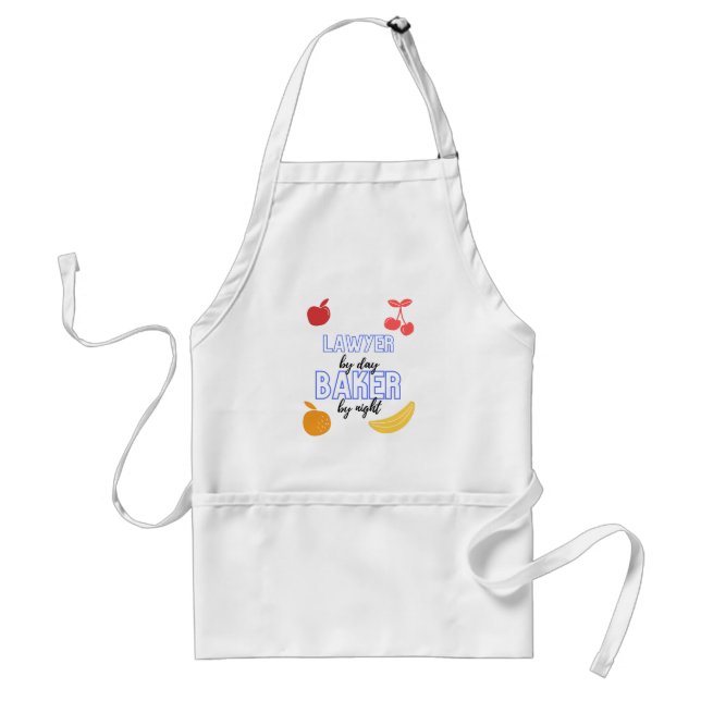 Lawyer By Day Baker By Night Funny Baking Gift Standard Apron (Front)