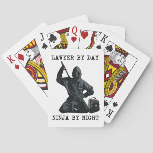 Lawyer By Day, Ninja By Night Playing Cards