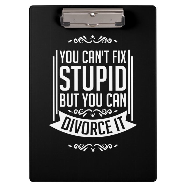 Lawyer Can Divorce It Clipboard (Front)