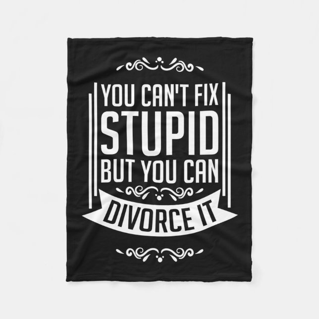 Lawyer Can Divorce It Fleece Blanket (Front)