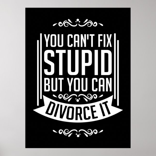 Lawyer Can Divorce It Poster (Front)