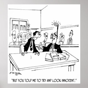 Lawyer Cartoon 5299 Poster
