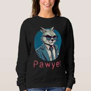 Lawyer Cat Meme for Law School Students and Gradua Sweatshirt