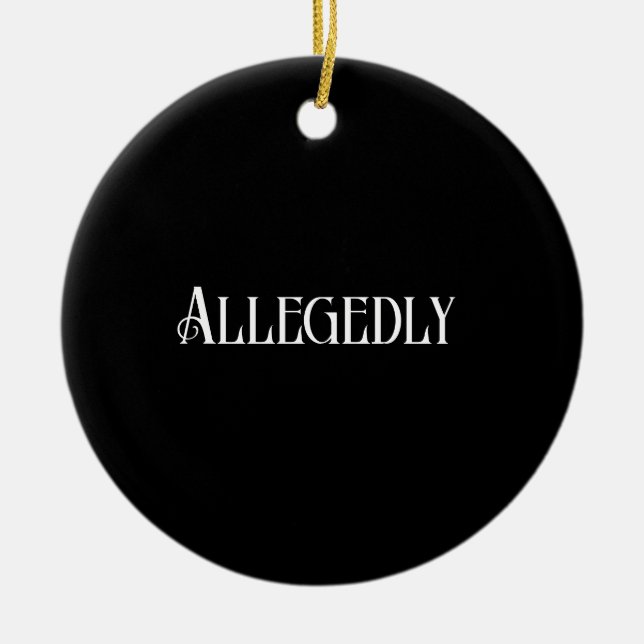 Lawyer Ceramic Tree Decoration (Front)