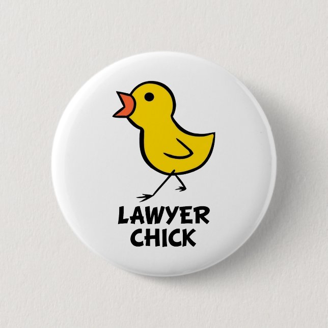 Lawyer Chick 6 Cm Round Badge (Front)