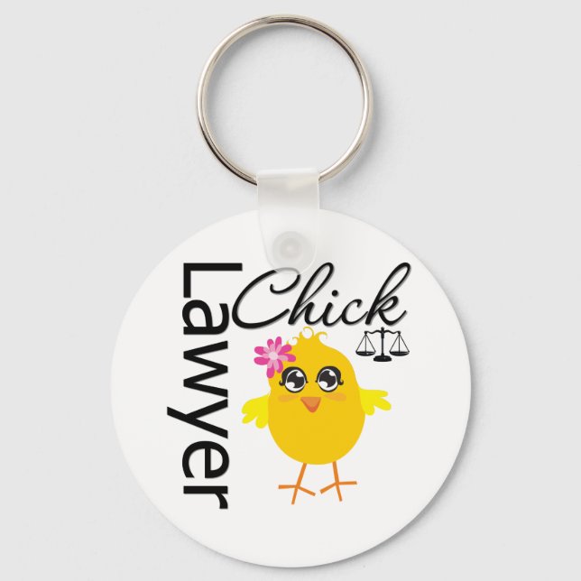Lawyer Chick Key Ring (Front)