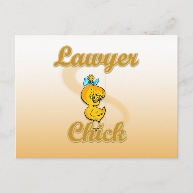 Lawyer Chick Postcard (Front)