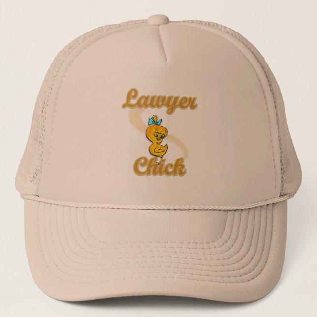 Lawyer Chick Trucker Hat (Front)