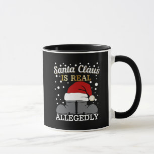 Lawyer Christmas - Santa is Real Allegedly Mug
