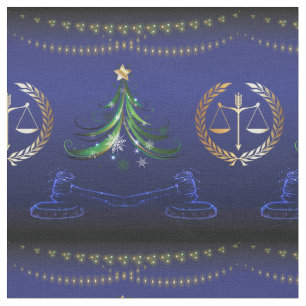 Lawyer Christmas Tree Elegant Fabric