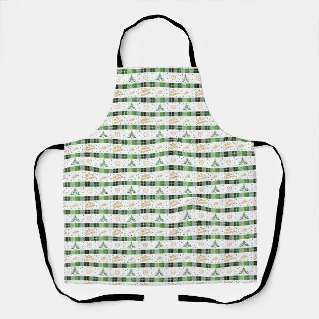 Lawyer Christmas Tree - Scales of Justice Apron (Front)