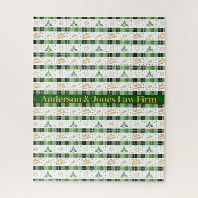 Lawyer Christmas Tree - Scales of Justice Jigsaw Puzzle (Vertical)