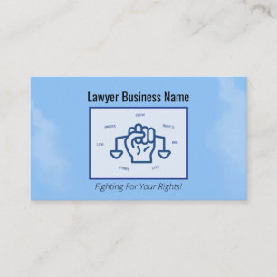 Lawyer Civil Rights Business Card