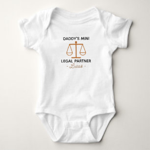 Lawyer - Daddy’s Mini Legal Partner - Attorney Baby Bodysuit