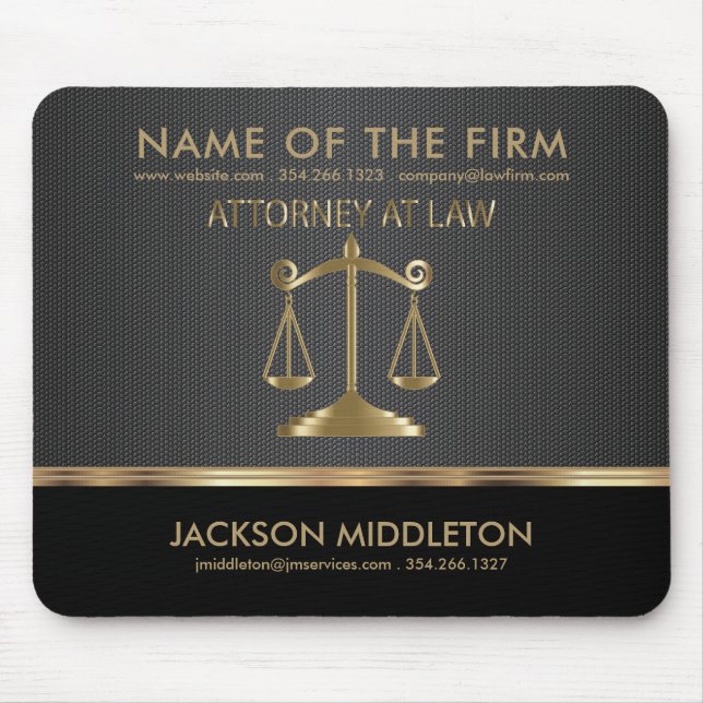 Lawyer Designs Mouse Pad (Front)