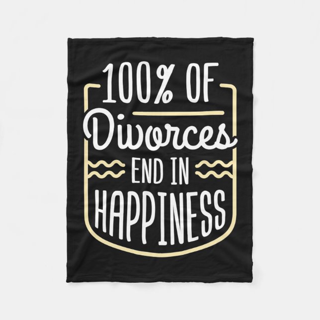 Lawyer Divorces End In Happiness Fleece Blanket (Front)