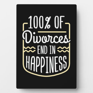 Lawyer Divorces End In Happiness Plaque