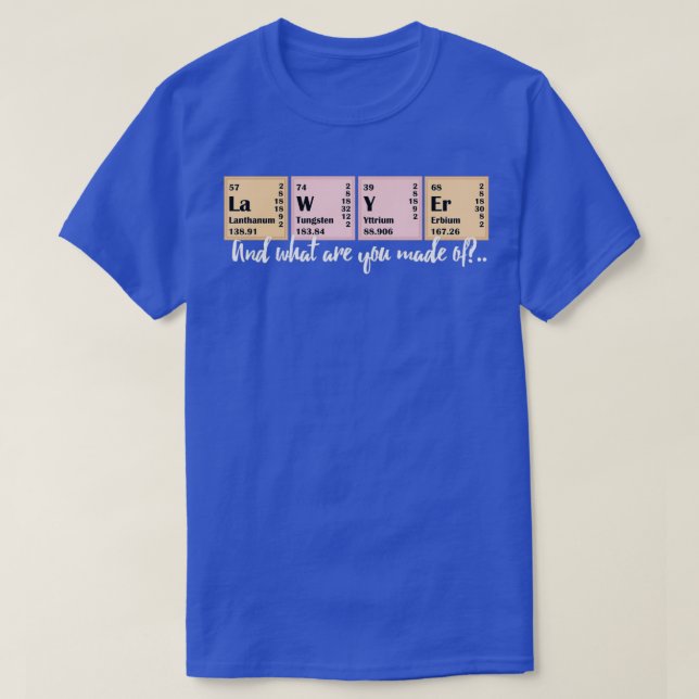 Lawyer Fashion Lawyer Chemical Analysis T-Shirt (Design Front)