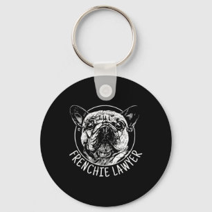 Lawyer French Bulldog Fun Dog Men Women  Key Ring
