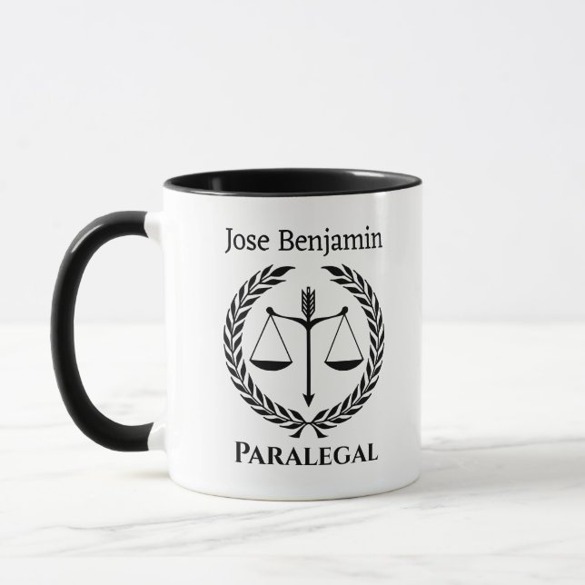 Lawyer Gift for Paralegal Attorney Judge Custom  Mug (Left)