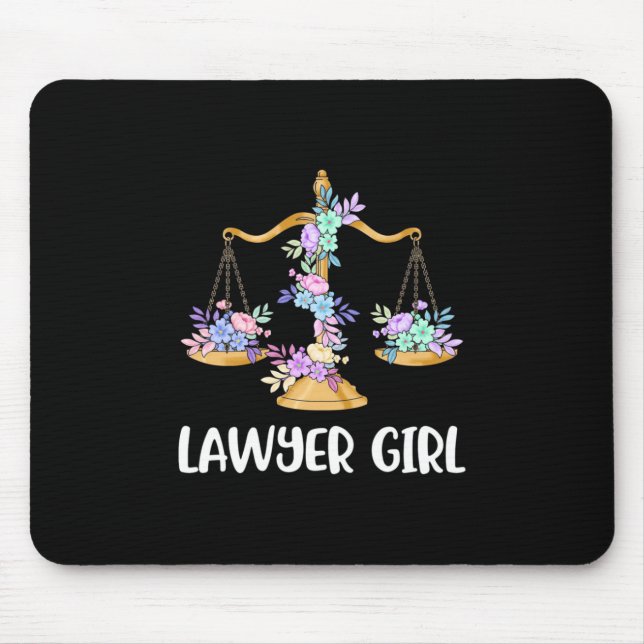 Lawyer Girl Mouse Pad (Front)