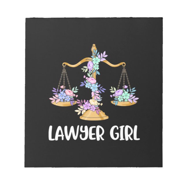 Lawyer Girl Notepad (Front)