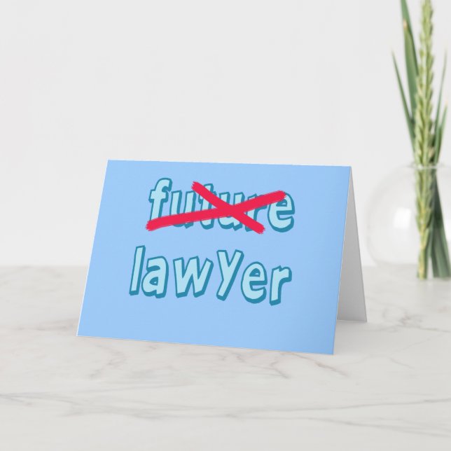 Lawyer Graduation Products Card (Front)
