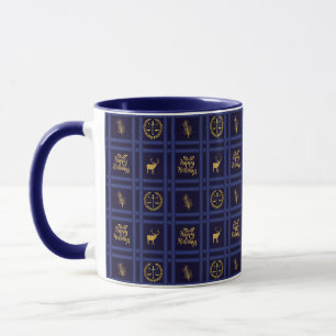 Lawyer Happy Holidays - Xmas Scales of Justice Mug
