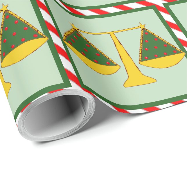 Lawyer Holiday Gift Wrapping Paper (Roll Corner)