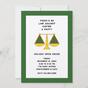 Lawyer Holiday Party Invitation