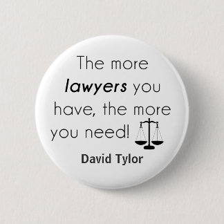 Lawyer humour 6 cm round badge