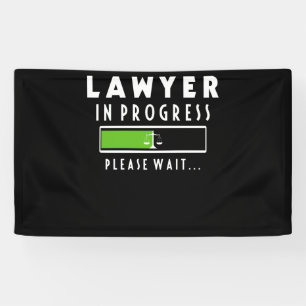 Lawyer In Progress Law School Student Tee Gift Banner