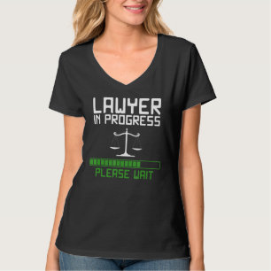 Lawyer In Progress Scales Of Justice Law School T-Shirt
