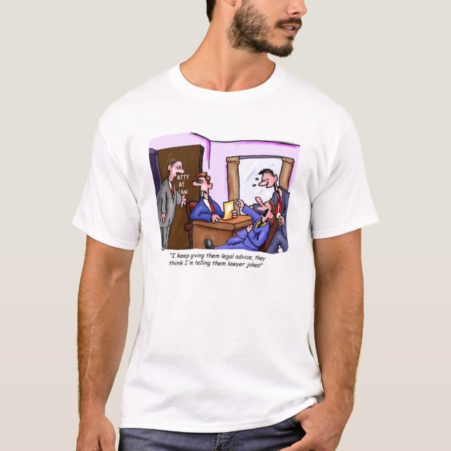 Lawyer Jokes T-Shirt (Front)