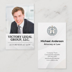 Lawyer   Justice Logo   Business Man Business Card