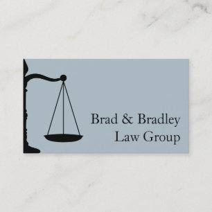 Lawyer Law Attorney Court Scale Consultant Judge Business Card