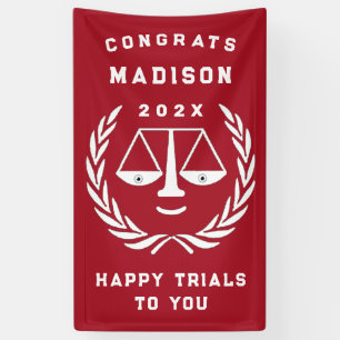 Lawyer Law School Graduation Banner